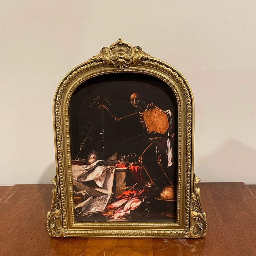 Baroque Skeleton Framed Print 7.5x9 In Ictu Oculi Juan de Valdes Leal Wall Art